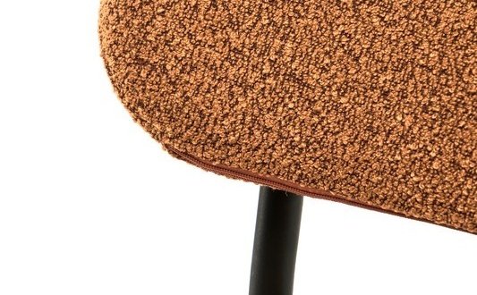 Стілець напівбарний B-160 Vetro Mebel гірчичний букле 94 см 0