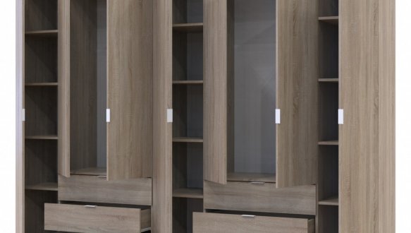 Шкаф Дорос Гелар дуб сонома 7 дверной 271,2 см 0