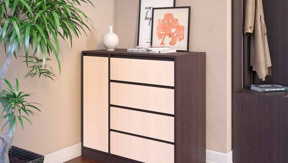 Комод 1дв 4шх