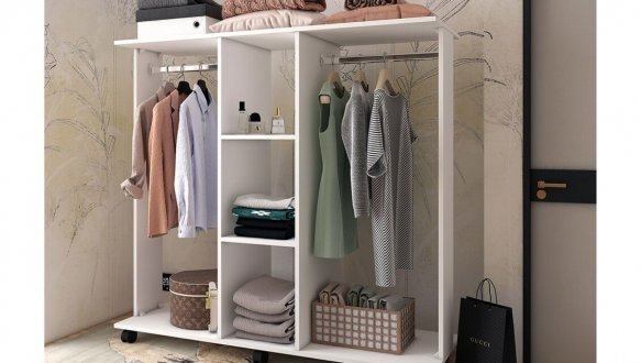 Гардеробная стойка Д3 белый 0