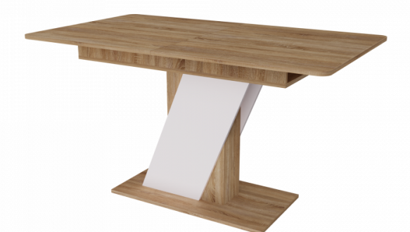 Стіл-трансформер Lendi Дуб сонома/Білий діамант 3