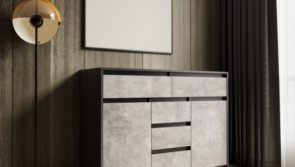 Комод Т227 Антрацит Морели 2