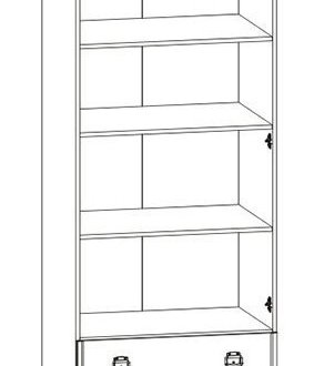 Шафа JSZF 2D2S/80 ВМК Украіна Монтана Каньйон 2 дверна сосна каньйон 80 см 6