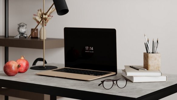 Письменный стол Brevity Loft mid Ателье светлый/Чёрный металл 0