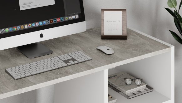 Тумба-трансформер Dolli Белый бриллиант/Ателье светлый