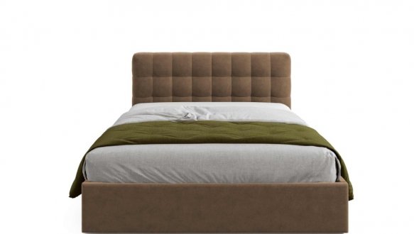 Кровать мягкая Виорина деко Tiramisu / Тирамису с подъемным механизмом и нишей для белья 22