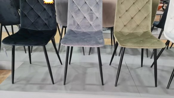 Стілець Джеррі Вельвет темний беж 9