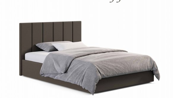 Ліжко м'яке двоспальне Віоріна Деко Лайн з підйомним механізмом та нішею для білизни 18