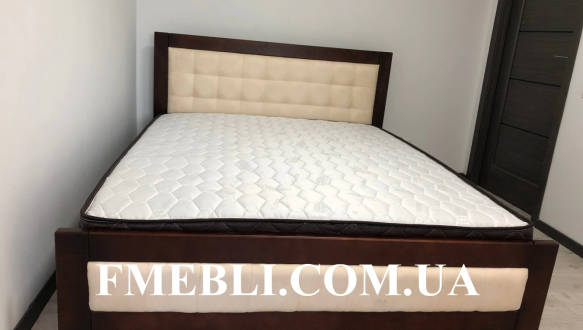 Ліжко двоспальне дерев'яне Явіто Енігма Масив Вільха / Ясен / Дуб 4