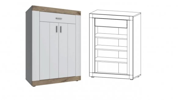 Комод 2дв 1шх Санторіні