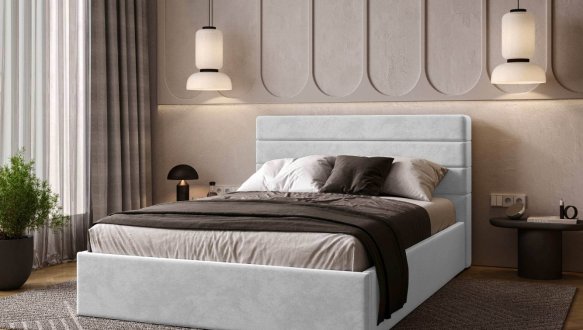 Ліжко м'яке Віоріна деко Street / Стріт без підйомного механізму 9