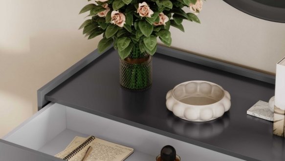 Модульна спальня Teo/Тео Міромарк Мат Антрацит/Мат Графіт 2