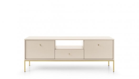 Тумба под ТВ Mono/Моно RTV154 Бежевый, золотые ножки,Perfect Home Ширина 154 см 0