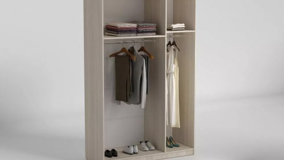 Шкаф распашной Matroluxe Luna / Луна 3 дверный 135 см 2