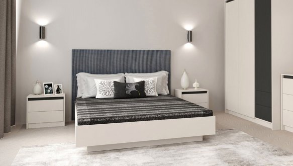 Модульная спальня Монако Кашемир / Элегантний серый софттач 2