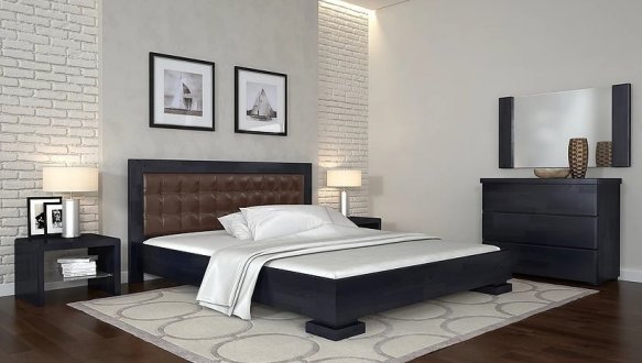 Кровать деревянная ArborDrev Монако Сосна / Бук 5