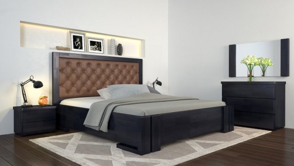 Кровать деревянная ArborDrev Амбер Сосна / Бук 8