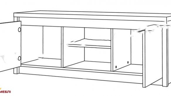 Тумба ТВ SZFK RTV 2D Нортон 1