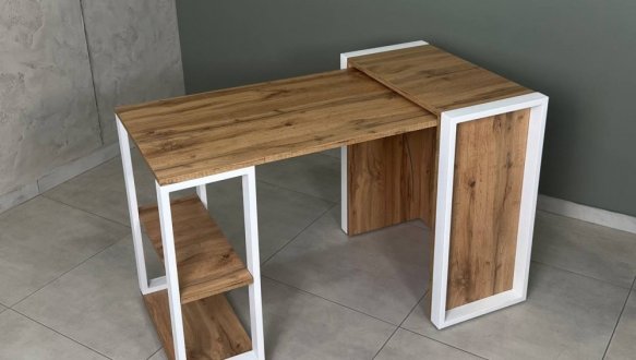 Стіл трансформер LOFT Дуб Сонома / Чорний мат MebliRoMax 17