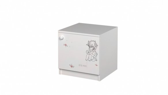 Тумба приліжкова Mebelkon Anime/Аніме Білий 0