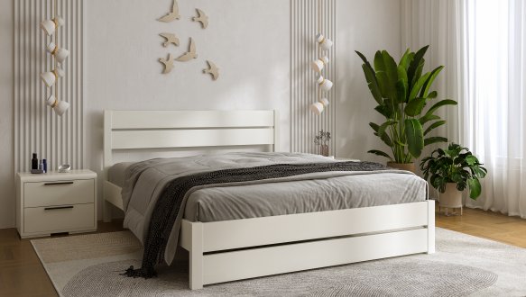 Ліжко дерев'яне DrevKO Міленіум Емаль