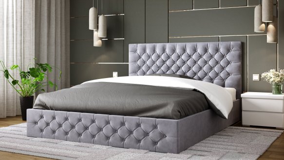 Ліжко м'яке з натурального дерева ArborDrev Каліфорнія Сосна