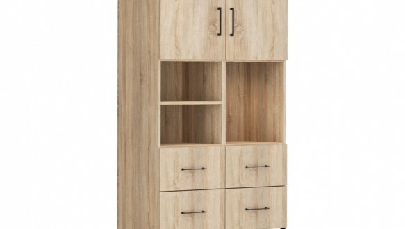 Шкаф BRW Poland REG/100/150/40/4 Modeo 2 дверный дуб 100 см 2