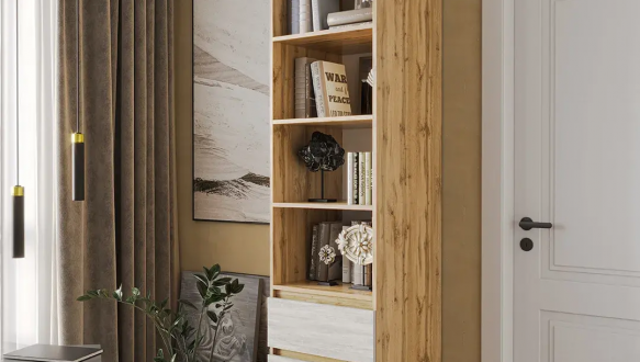 Шафа Морелі Т219 аппалачі/бетон з полицями та шухлядами 50 см