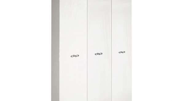 Шафа 3дв без дзеркал Міромарк Прованс 3 дверна білий 148 см