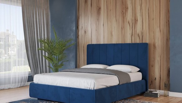 Кровать мягкая двуспальная Лев Венеция 4