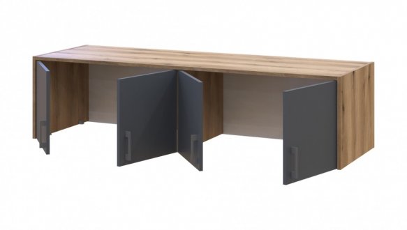 Антресоль Дорос Ронди графит 4-дверная 160 см 0