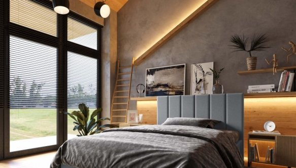 Ліжко м'яке двоспальне Віоріна Деко Лайн з підйомним механізмом та нішею для білизни 16