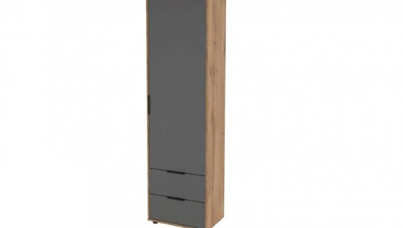 Пенал 1дв 2шх Нитро графит