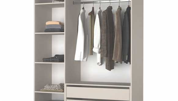 Шкаф Mebelstar Оскар трехдверный с ящиками Серая мышка 150 см 3