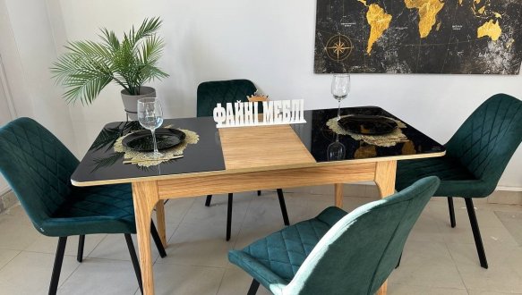 Стіл розкладний Nord чорний АКЦІЯ 8