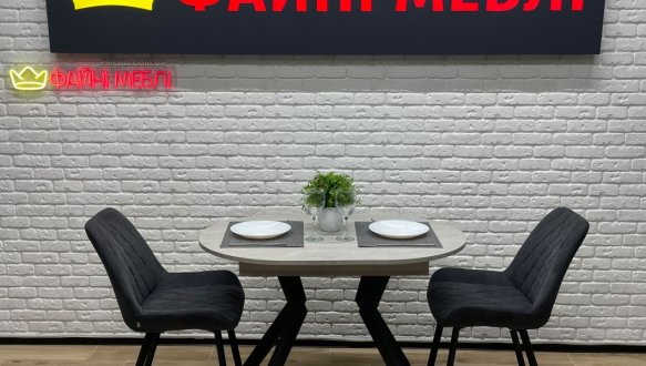 Стіл круглий розкладний MebliRoMax Ronni slide / Ронні Слайд 130 см 1