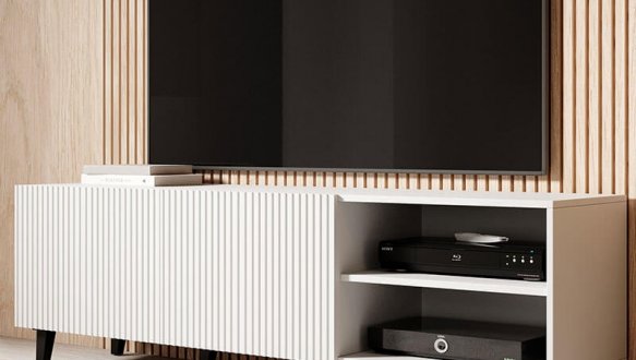 Тумба ТВ 150 2D2K Pafos білий 0