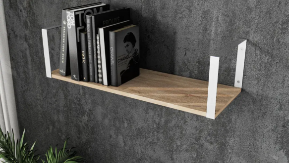 Полка настенная сонома/белый XS28