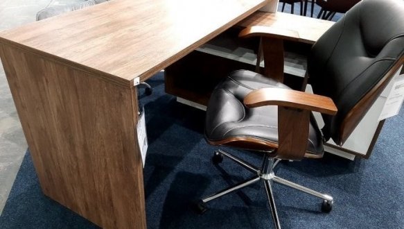 Комп'ютерний стіл Nord Інтарсіо Правий/Лівий Бронзовий 133 см 10