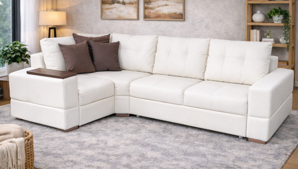 Угловой диван раскладной софа Шериданс Мебель Стиль 296 х 187 см