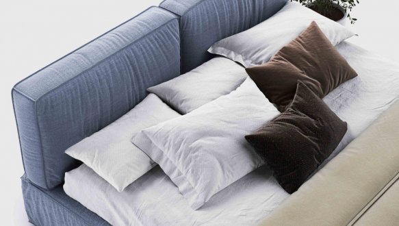 Ліжко двоспальне м'яке Woodsoft Toledo / Толедо 5