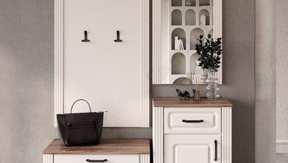 Комод KOM1D1S Канді Білий альпійський / Дуб стірлінг / Білий матовий 3