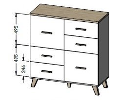 Комод 110 2D4S Lotta 2