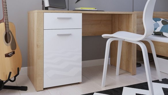 Модульная детская Balder/Балдер BRW Poland Дуб Ривьера/Белый глянец 7