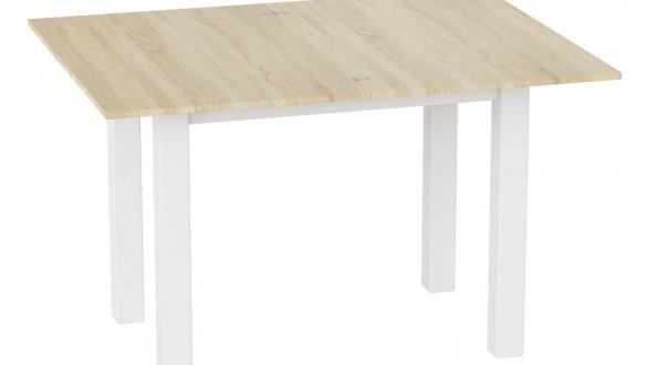 Стол-трансформер Dinner Дуб сонома/белый 1
