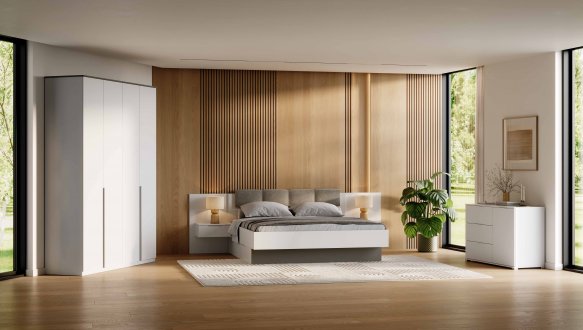 Модульна спальня Barton/Бартон Міромарк Білий супермат