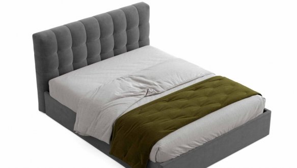 Кровать мягкая Виорина деко Tiramisu / Тирамису с подъемным механизмом и нишей для белья 25