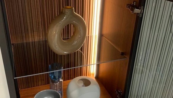 Комод с подсветкой Вичи / Vici K154 Орех / Кашемир 7