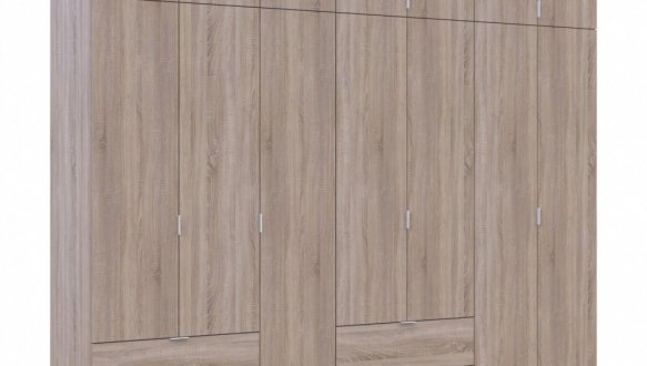 Шкаф для одежды Дорос Лукас дуб сонома 7 дверный 280 см 5