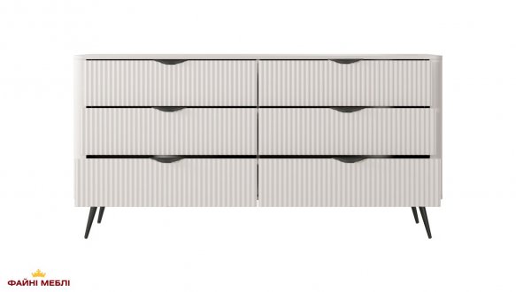 Комод 6S/163 Беж/Чорні ніжки Lante 3